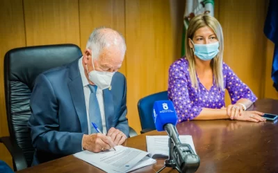 Firmado el contrato de obra con la UTE Vialterra-Napal para los accesos al Hospital de Roquetas de Mar