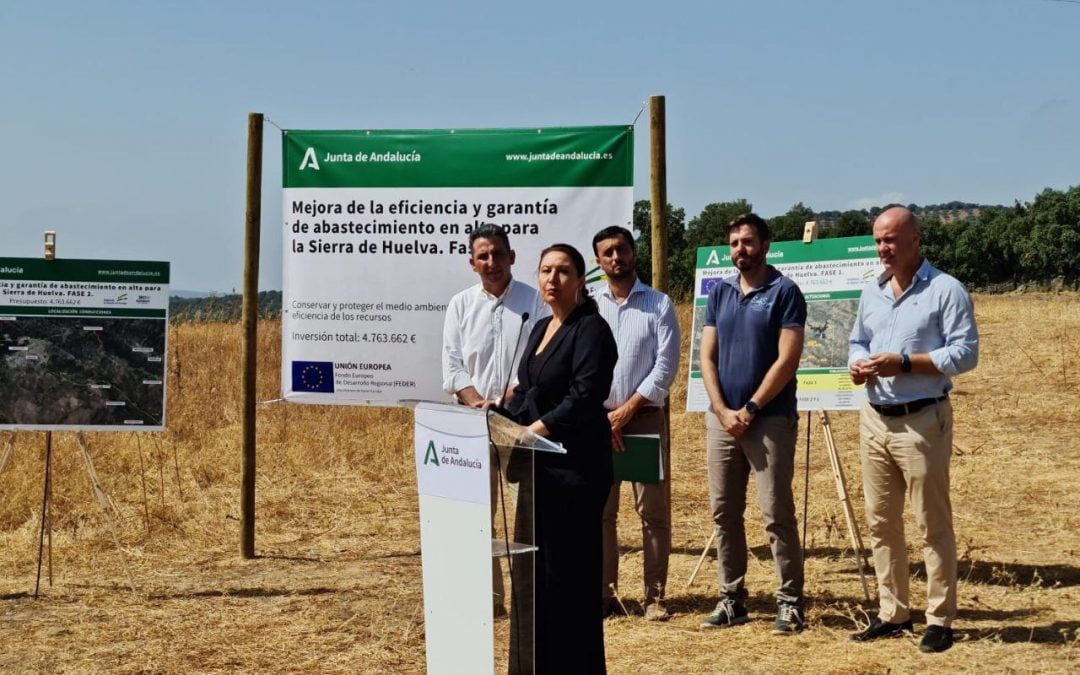 La Junta inicia las obras de abastecimiento de agua en los municipios de la Sierra de Aracena y Picos de Aroche